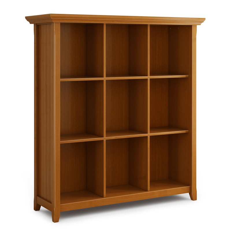 Edgecomb 48'' H x 44'' W Solid Wood Cube Bookcase