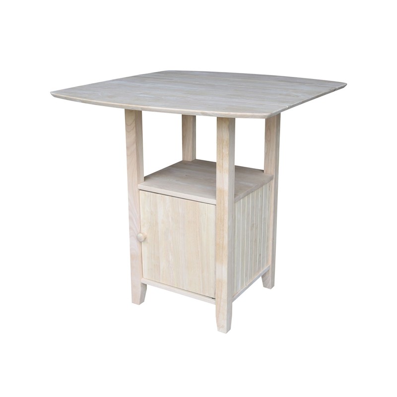 Edgehill Counter Height Drop Leaf Solid Wood Dining Table
