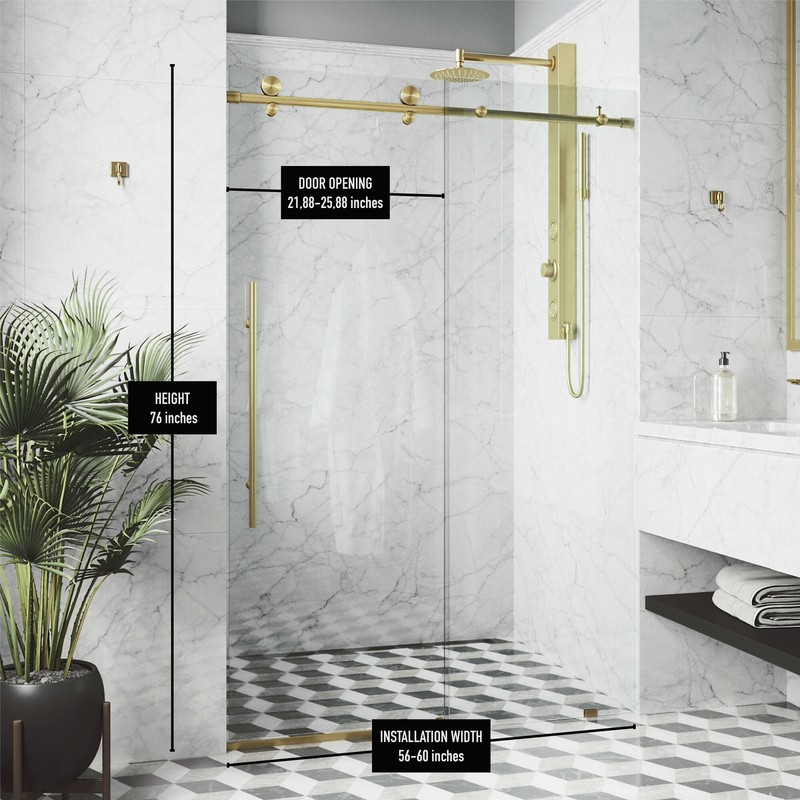 Elan E-class 76" H Frameless Shower Door