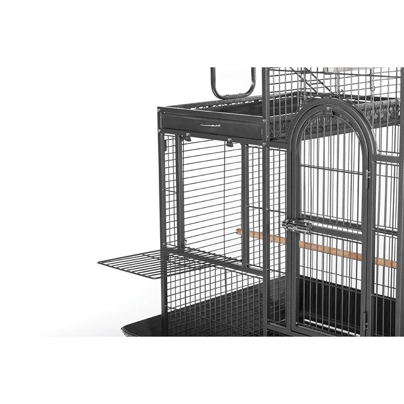 Eli 66'' Steel Play Top Floor Bird Cage with Wheels