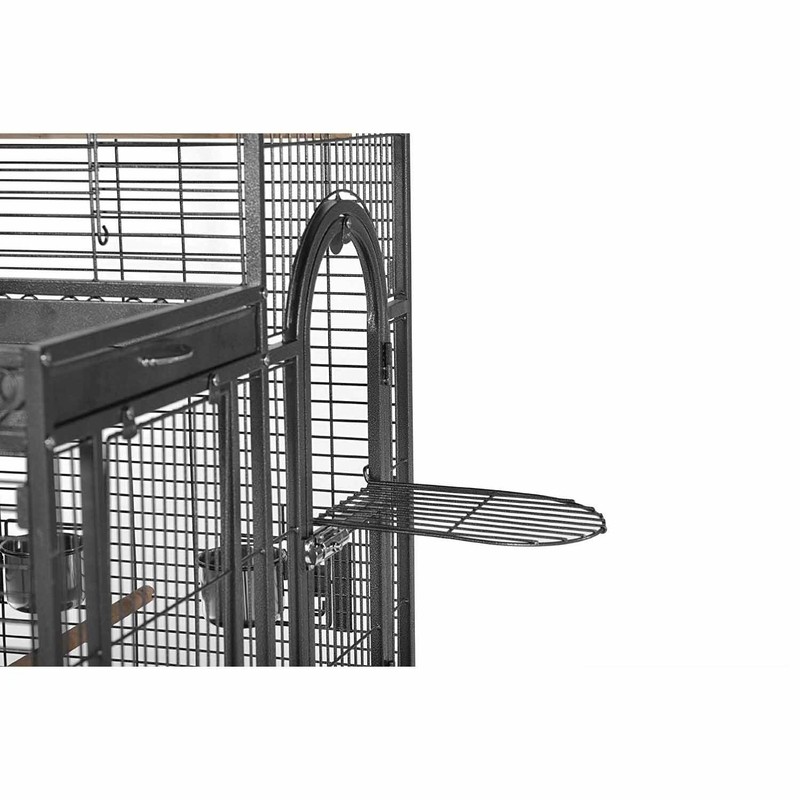 Eli 66'' Steel Play Top Floor Bird Cage with Wheels