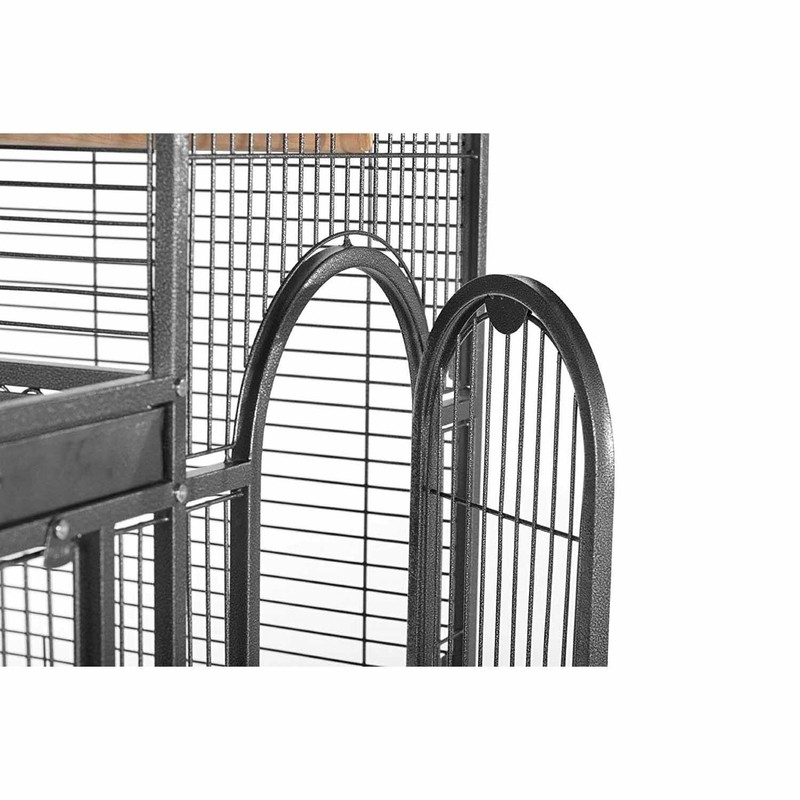 Eli 66'' Steel Play Top Floor Bird Cage with Wheels