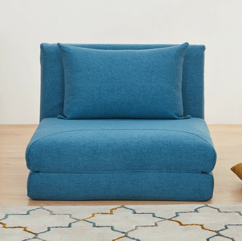 Elisabeth 29.13'' Wide Linen Convertible Chair