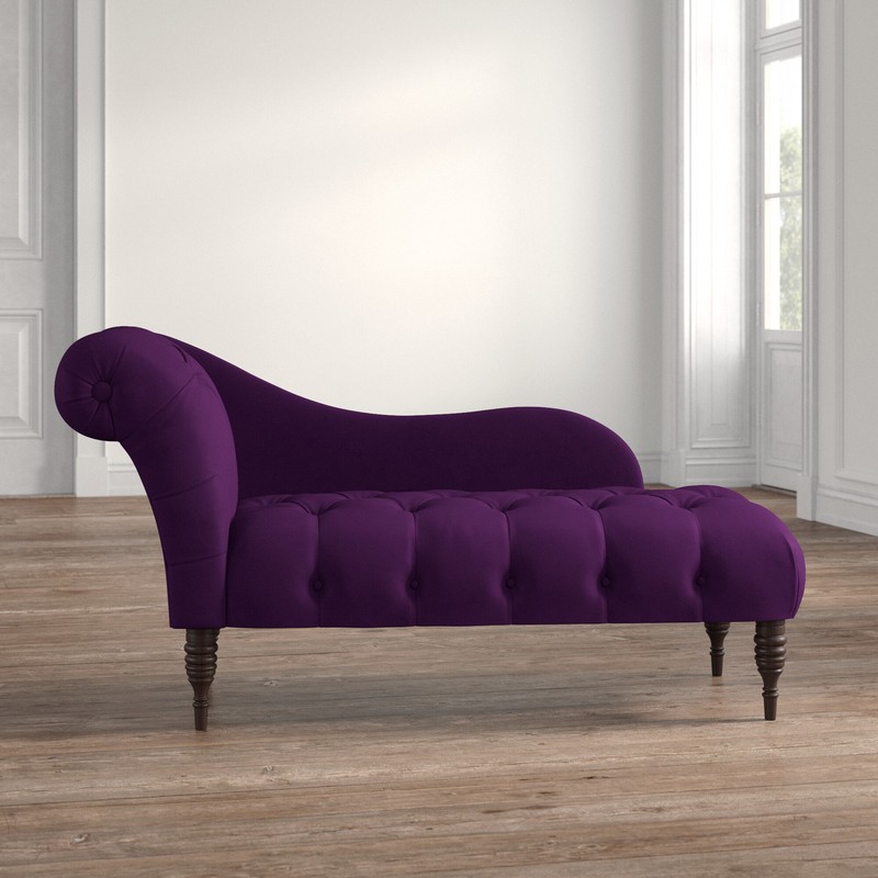 Elliston Tufted One Arm Left-Arm Chaise Lounge