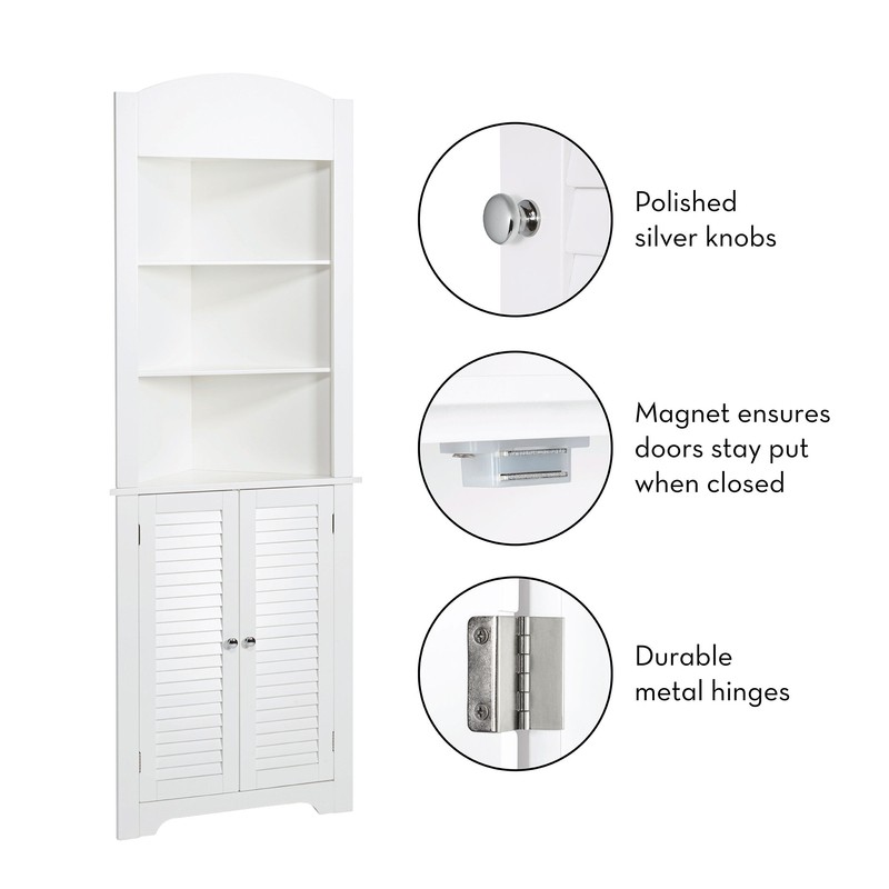 Ellsworth 23.25'' W x 68.31'' H x 17.5'' D Linen Cabinet