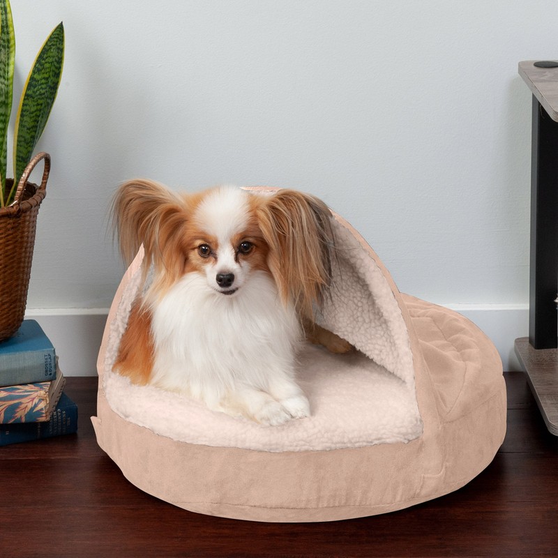 Elnora Hooded Dog Bed