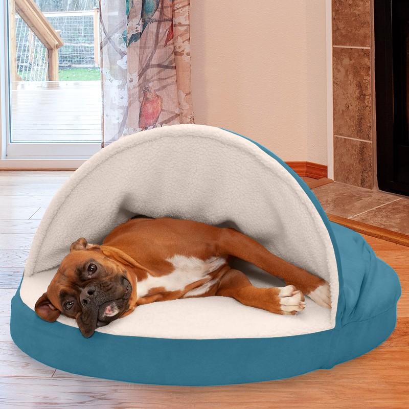 Elnora Hooded Dog Bed