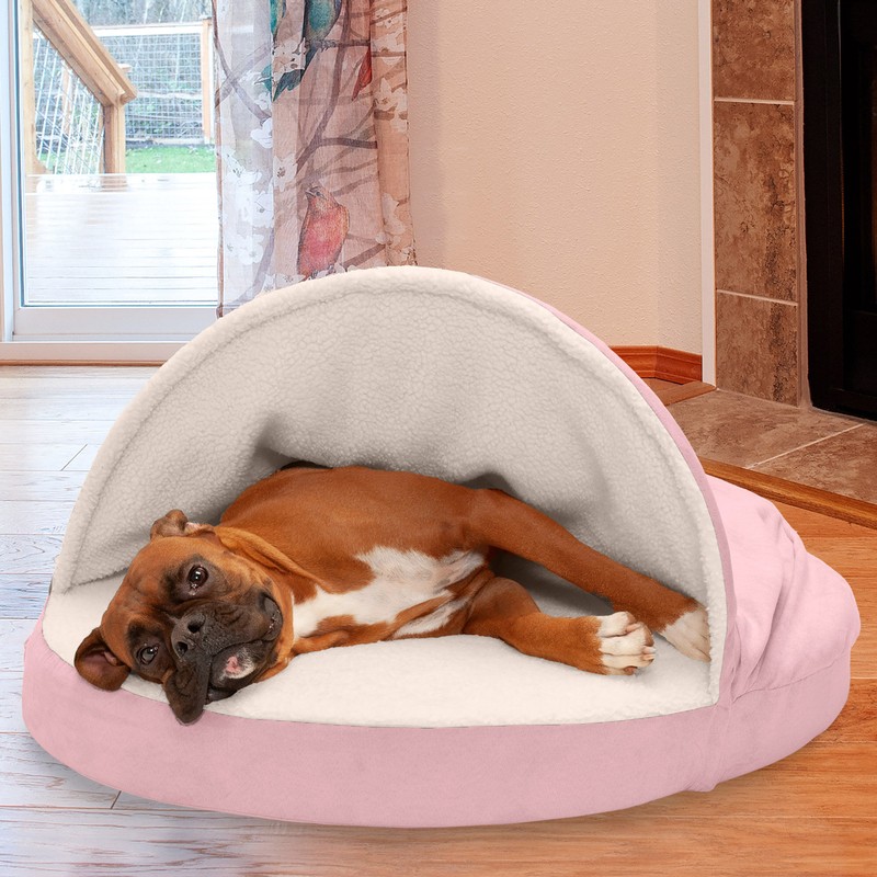 Elnora Hooded Dog Bed