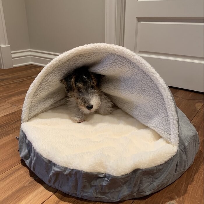 Elnora Hooded Dog Bed