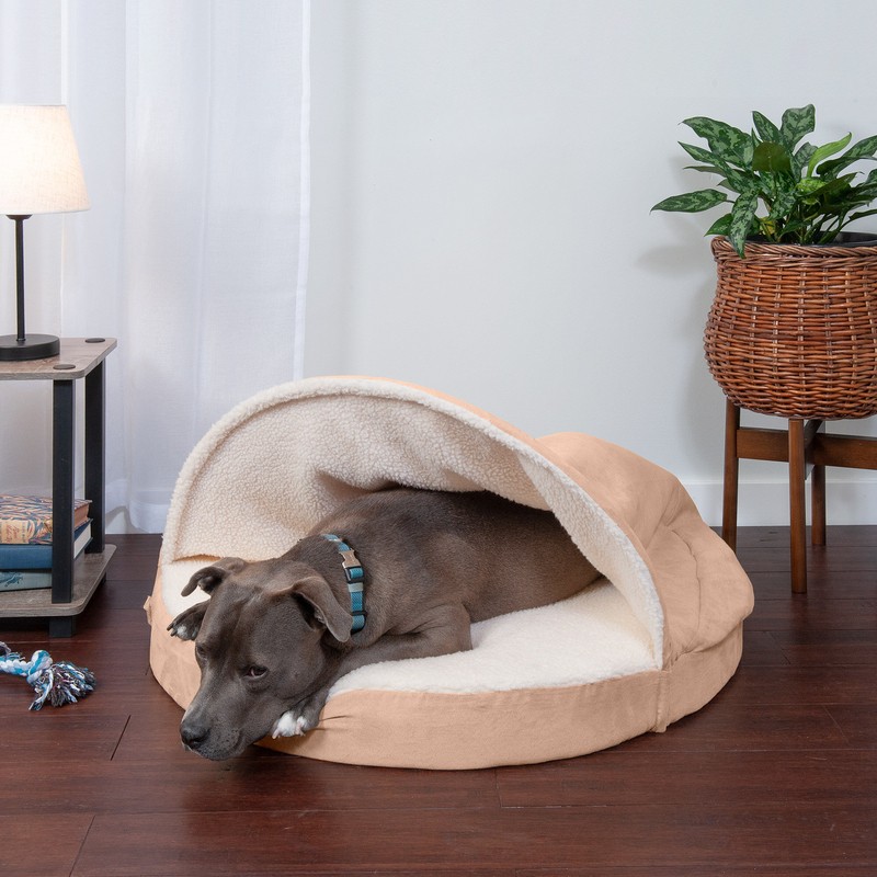Elnora Hooded Dog Bed