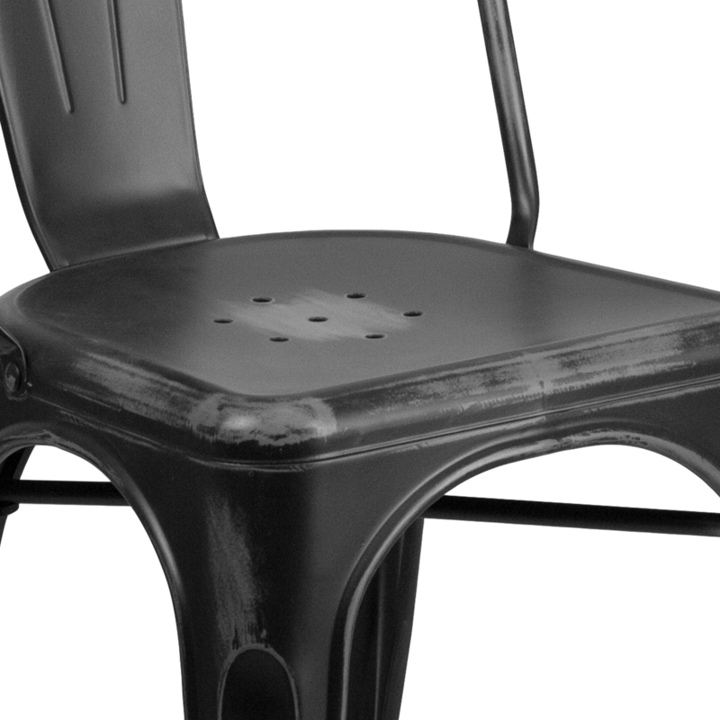 Elrod Metal Stacking Dining Chair