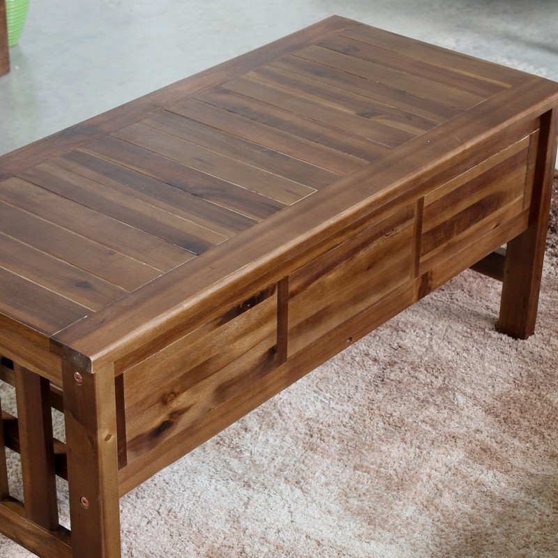 Enright Wood Storage Bench