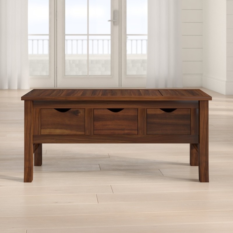 Enright Wood Storage Bench