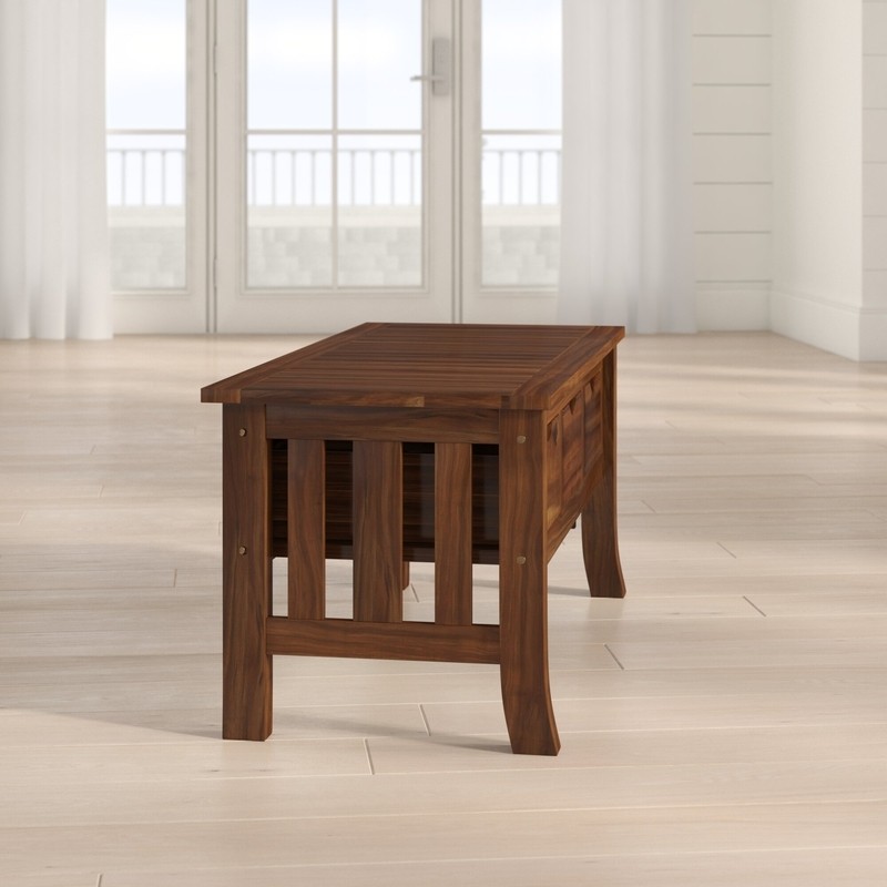 Enright Wood Storage Bench