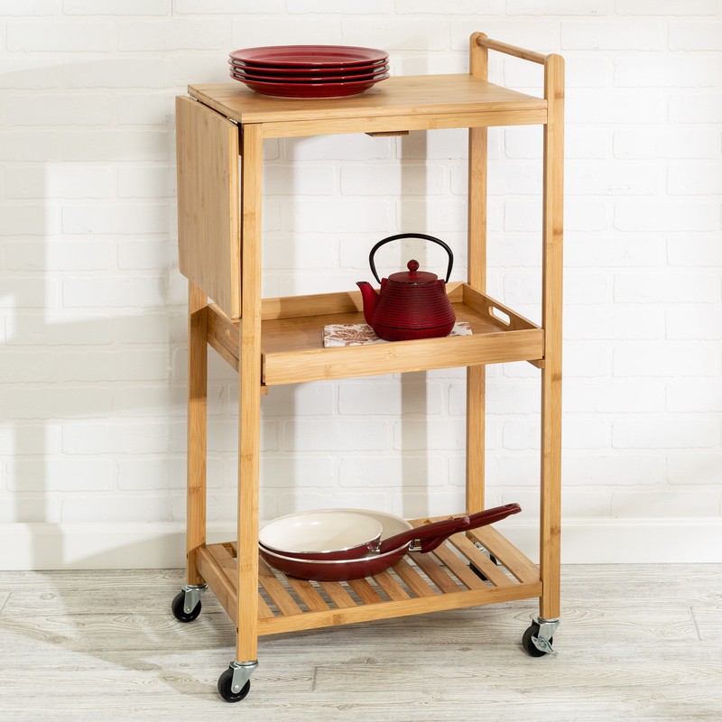 Enrique Rolling Kitchen Cart