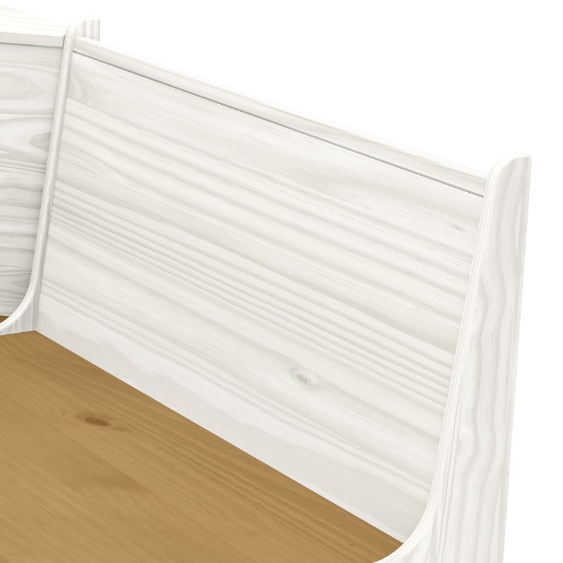 Ethan 6 - Person Pine Solid Wood Breakfast Nook Dining Set