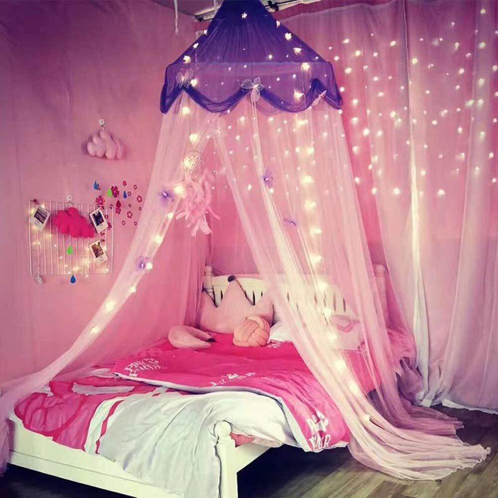 Ethereal Pink and Purple Toddler Bed Tent 