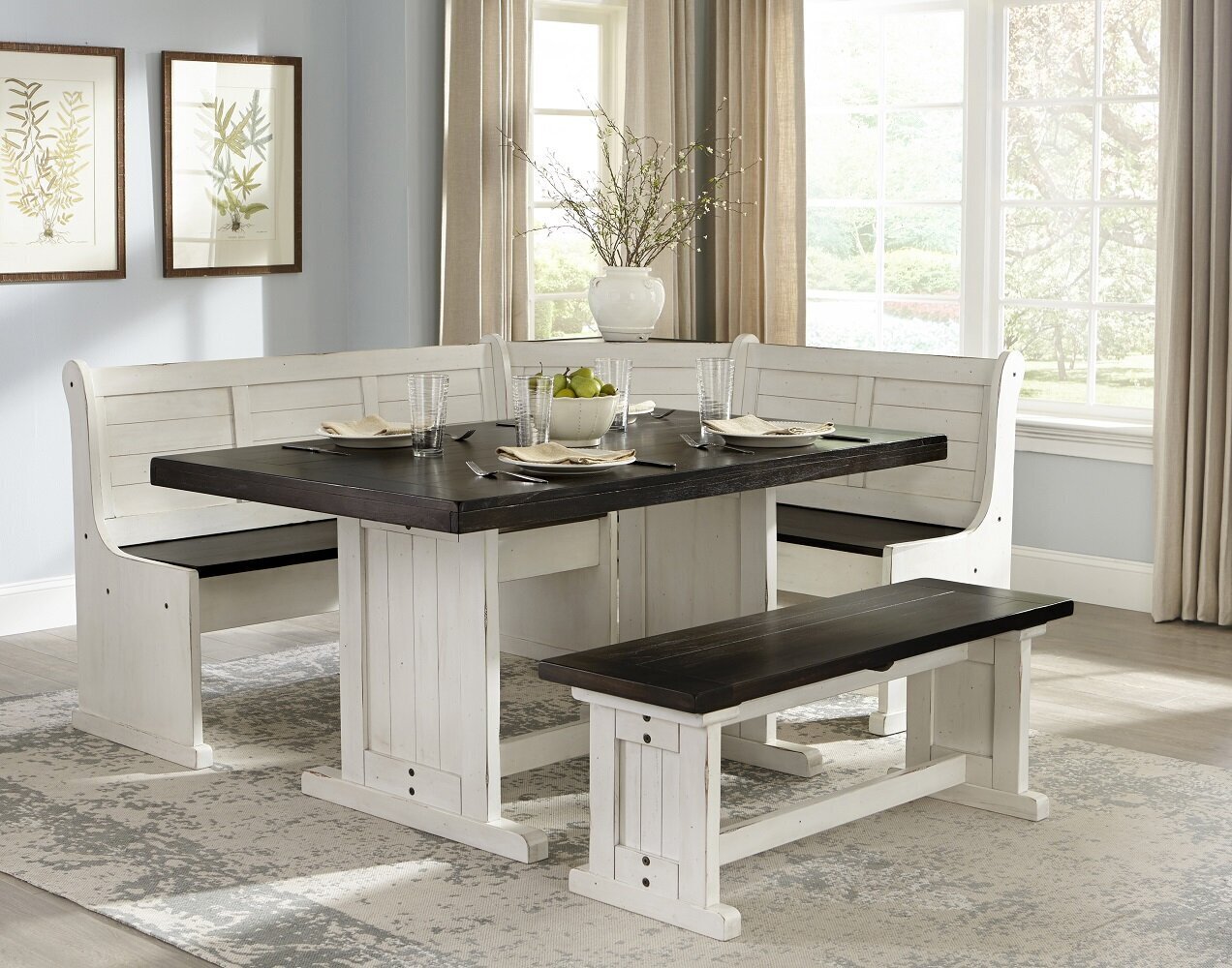 Modern Breakfast Nook Foter   Farmhouse Style 8 Person Breakfast Nook 