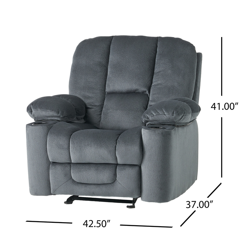 Fason 42.5'' Wide Manual Glider Club Recliner