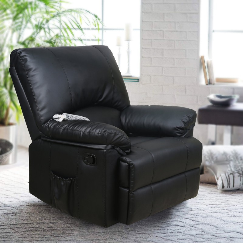 Faux Leather Reclining Massage Chair