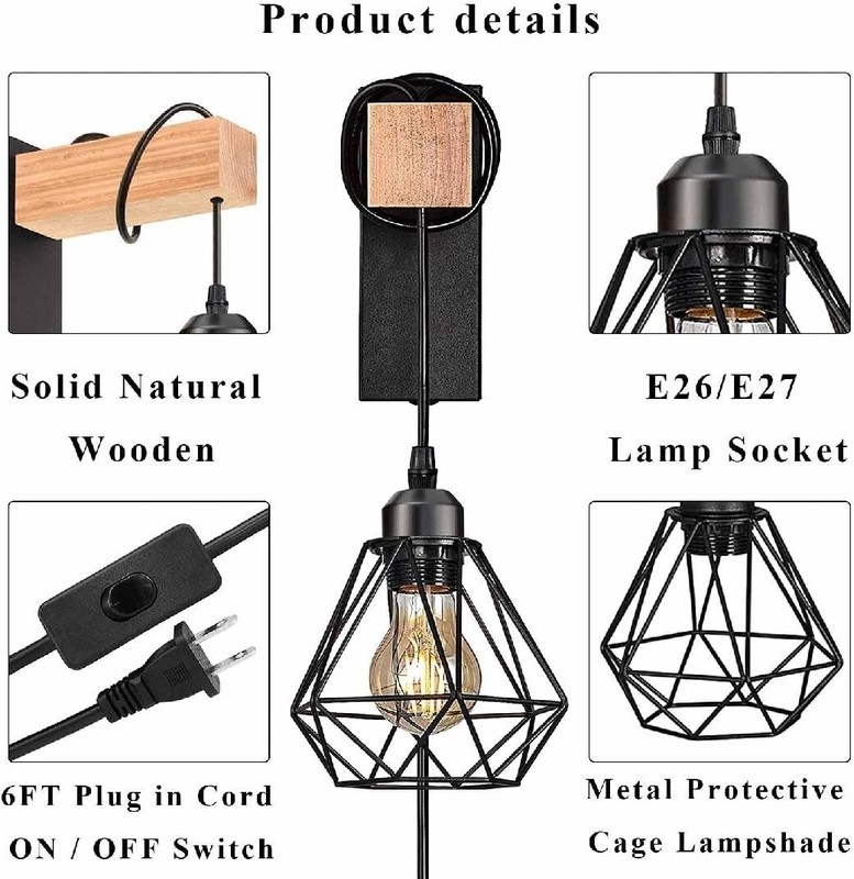 Fayth 1 - Light Plug-In Black Wallchiere