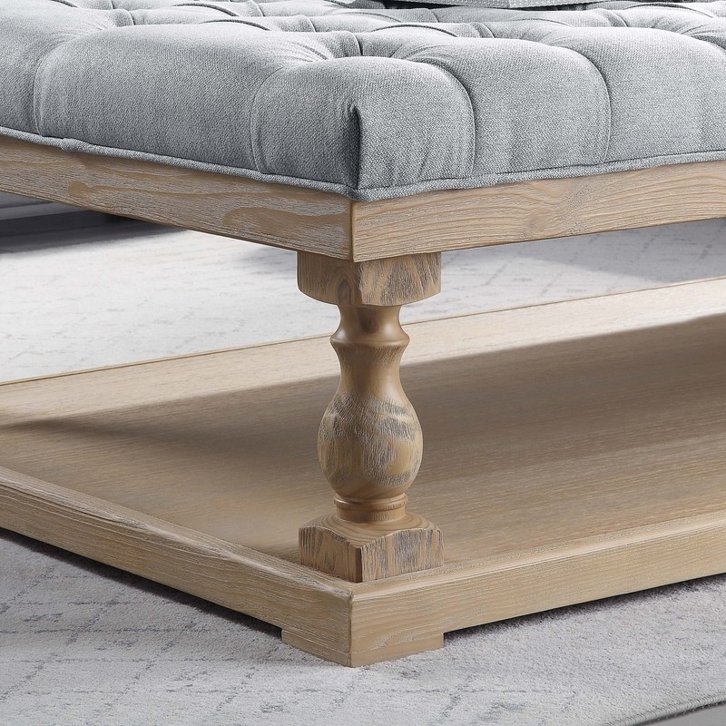 Felty Floor Shelf 1 Coffee Table with Storage