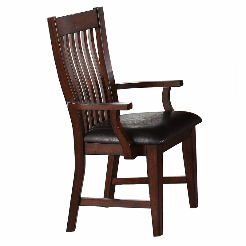 wooden chair without armrest