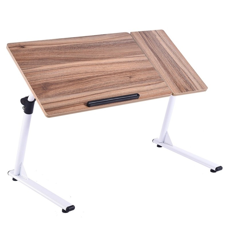Folding Mobile Side Table Height Adjustable Laptop Table TV Tray