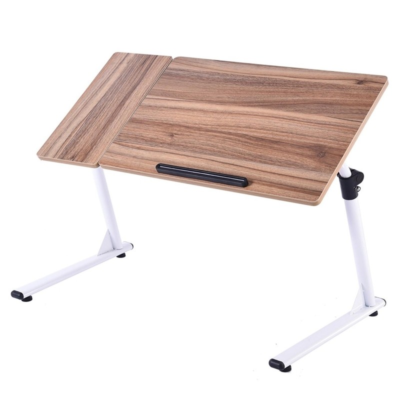 Folding Mobile Side Table Height Adjustable Laptop Table TV Tray