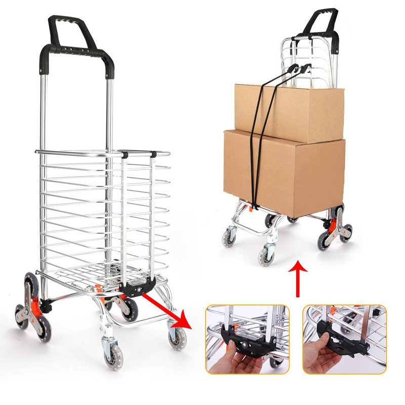 Folding Swivel Wheel Grocery Utility Carts