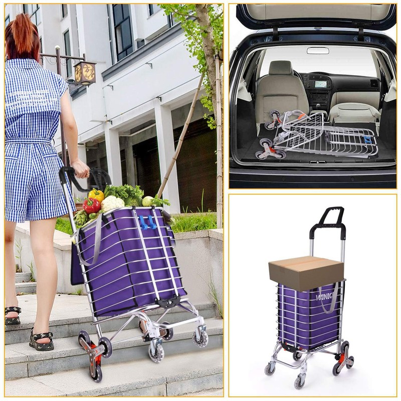 Folding Swivel Wheel Grocery Utility Carts