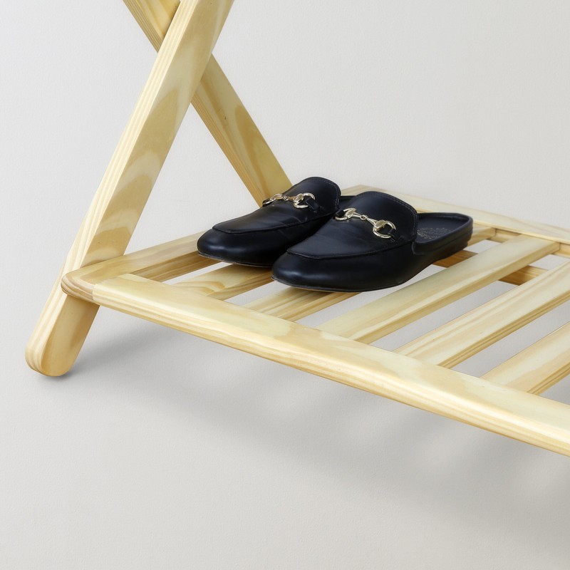 Folding Wood Luggage Rack