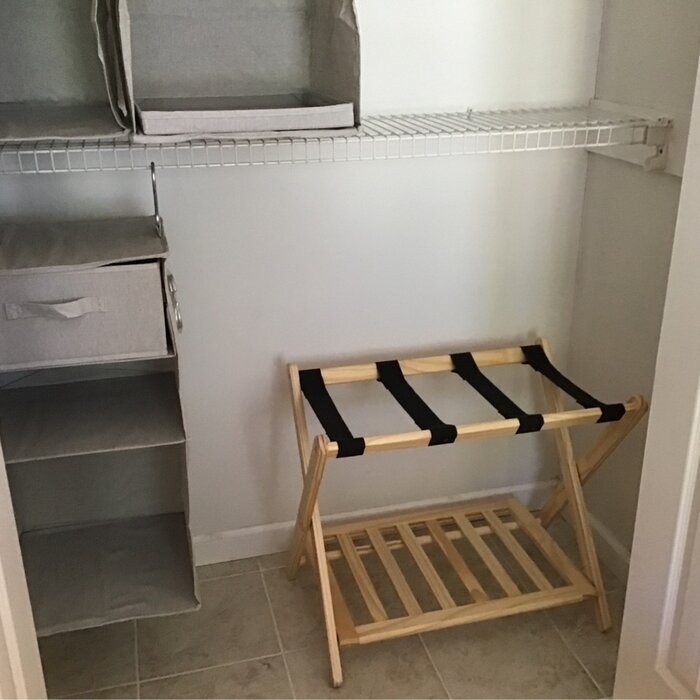 Folding Wood Luggage Rack