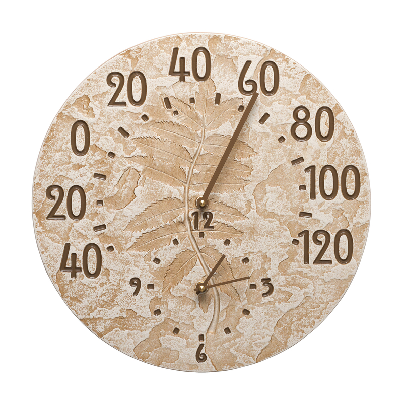 Fossil 14.5" Sumac Clock Thermometer