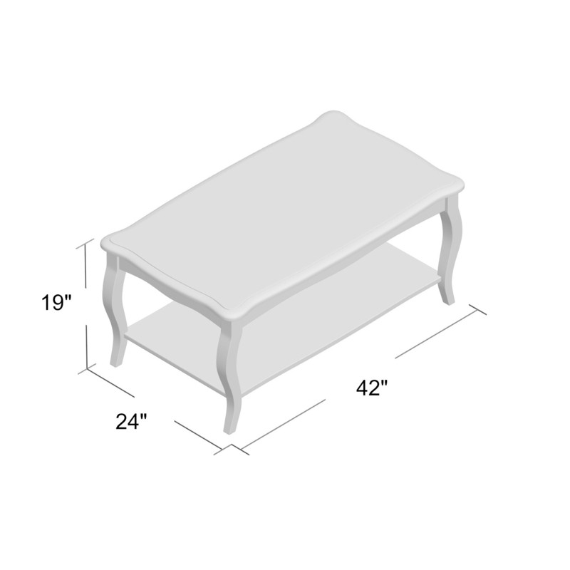 Francoise Solid Wood Coffee Table with Storage