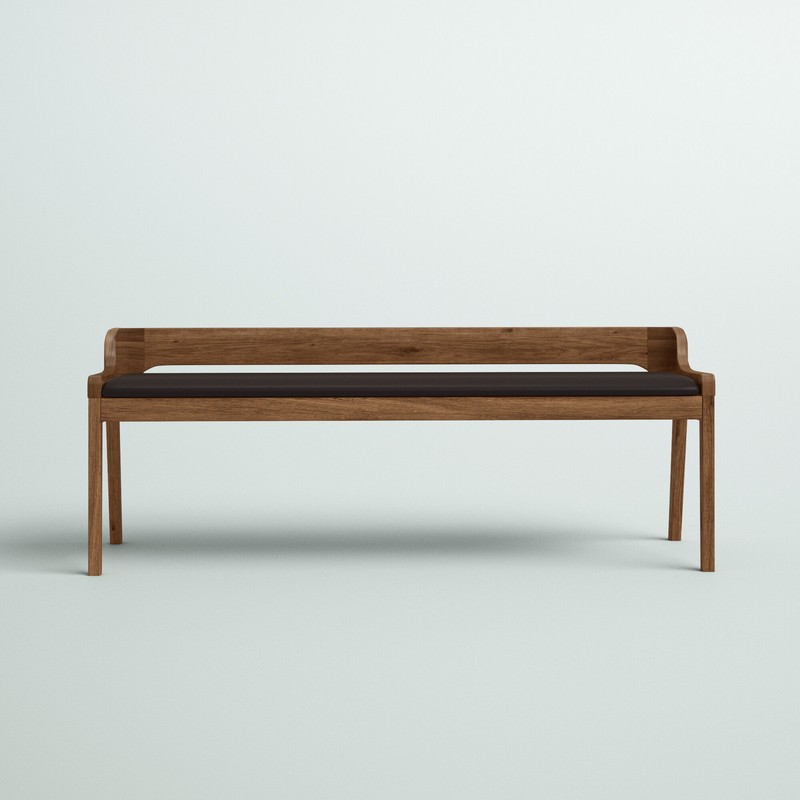 Franke Faux Leather Wood Bench