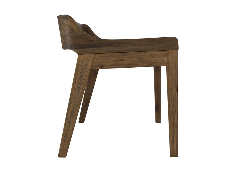 Franke Faux Leather Wood Bench
