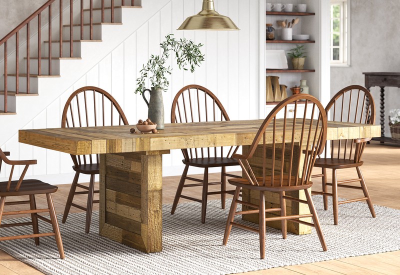 Frederickson Extendable Pine Solid Wood Dining Table
