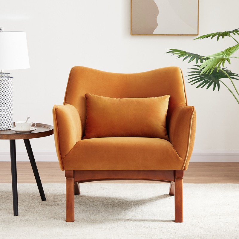 Gallien 30'' Wide Velvet Lounge Chair