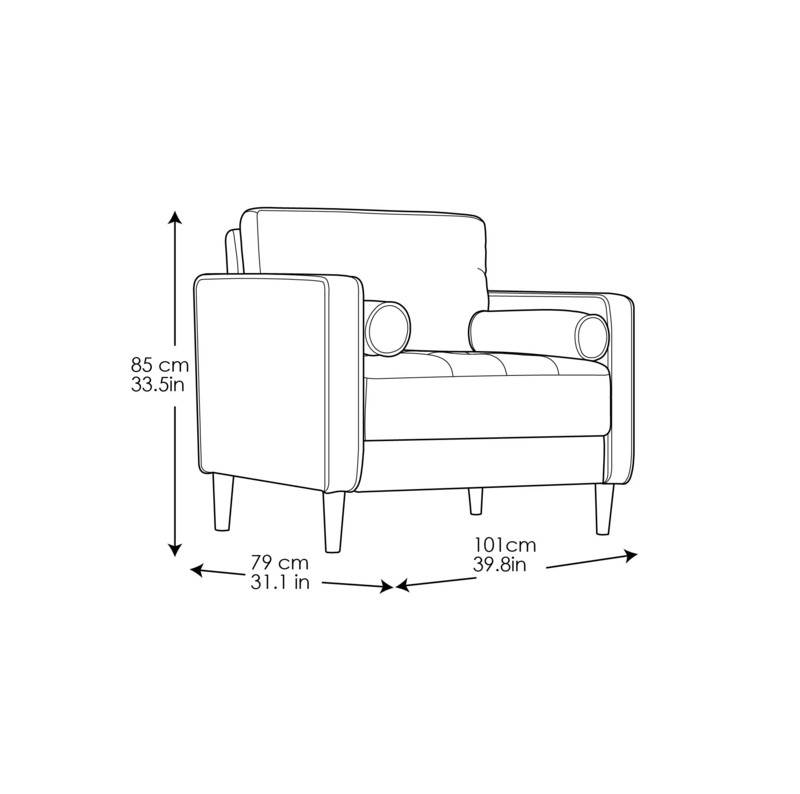 Garren 39.8'' Wide Tufted Club Chair