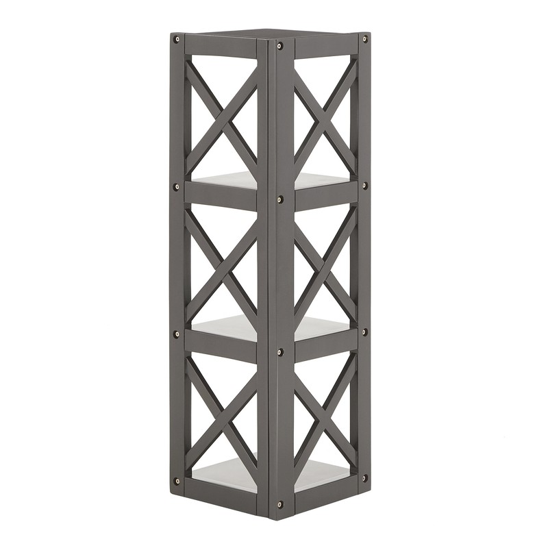 General Delivery 38.66'' H x 12.04'' W Corner Bookcase