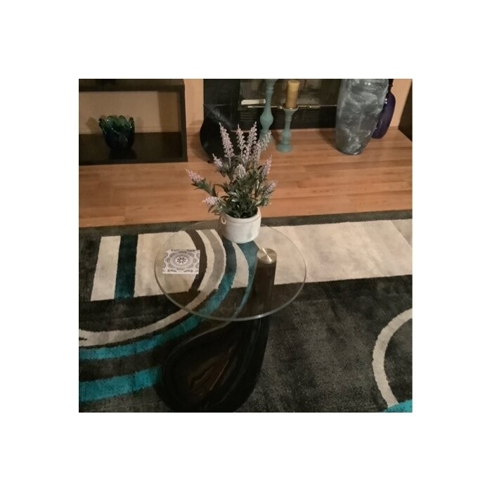 Glass Abstract Coffee Table