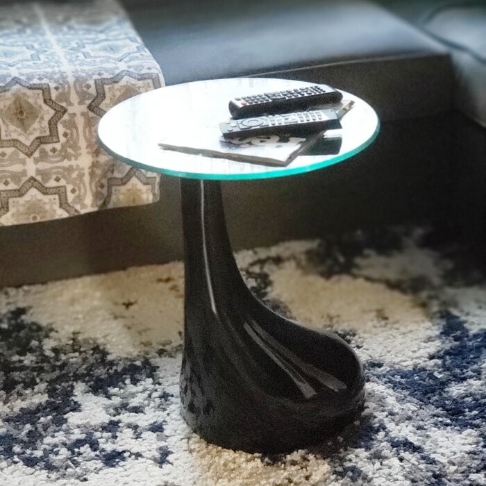 Glass Abstract Coffee Table