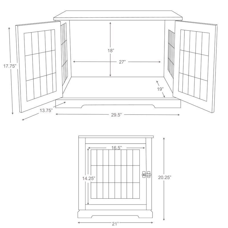 Goetz Wood and Wire Design Medium Pet Crate
