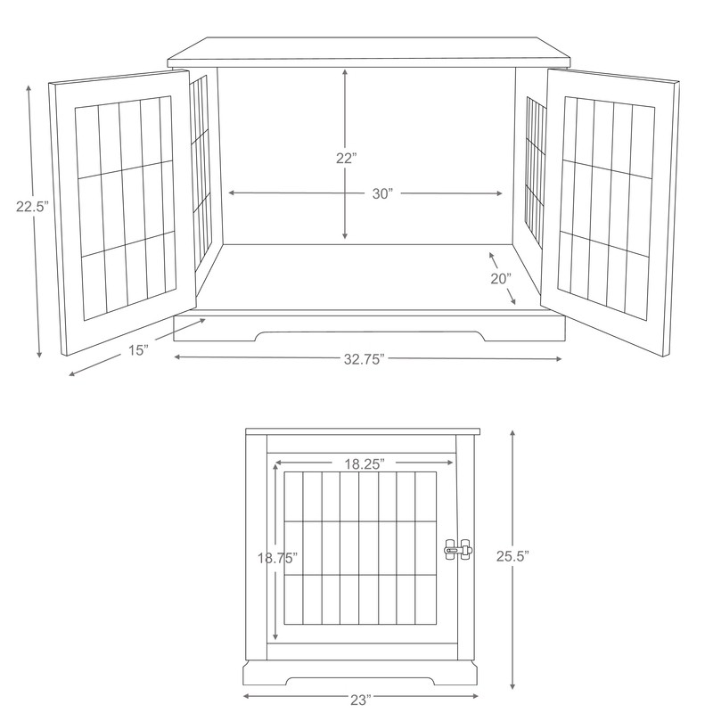 Goetz Wood and Wire Design Medium Pet Crate