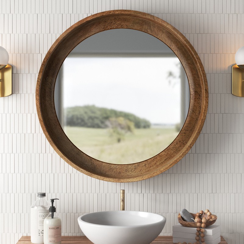 Grasser with Shelves Accent Mirror