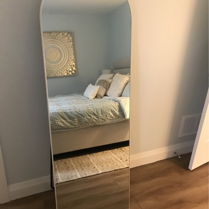 Greta Sleek Arched-Top Wall Mirror