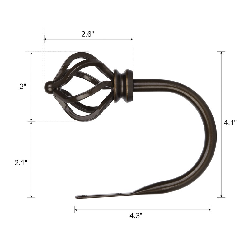 Gunsten 3.9" Curtain Holdback/Tieback