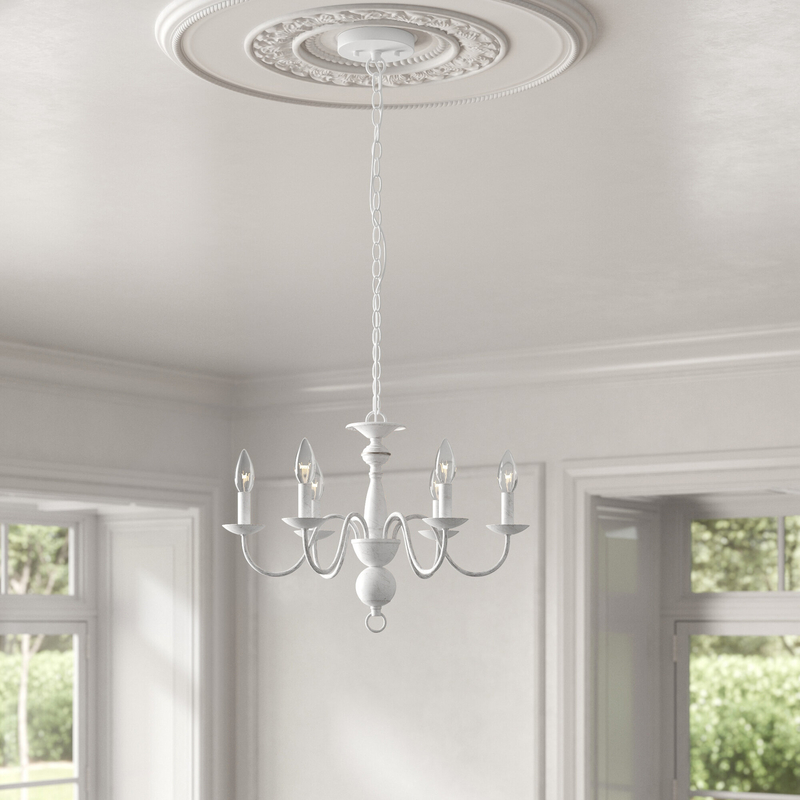 Hambrook 6 - Light Candle Style Chandelier