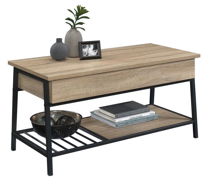 Haneline Lift Top 4 Legs Coffee Table with Storage
